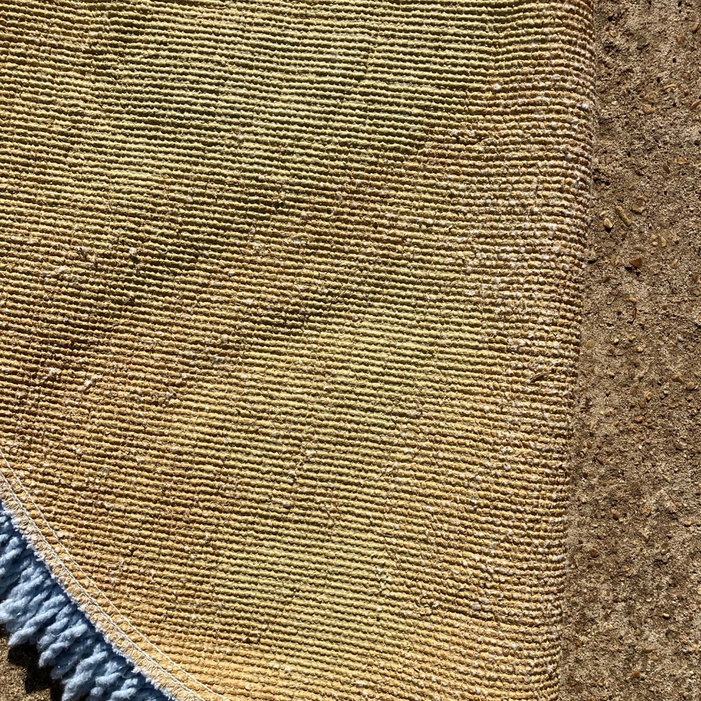 Vintage “tie dye” round rug - Picture 3 of 3